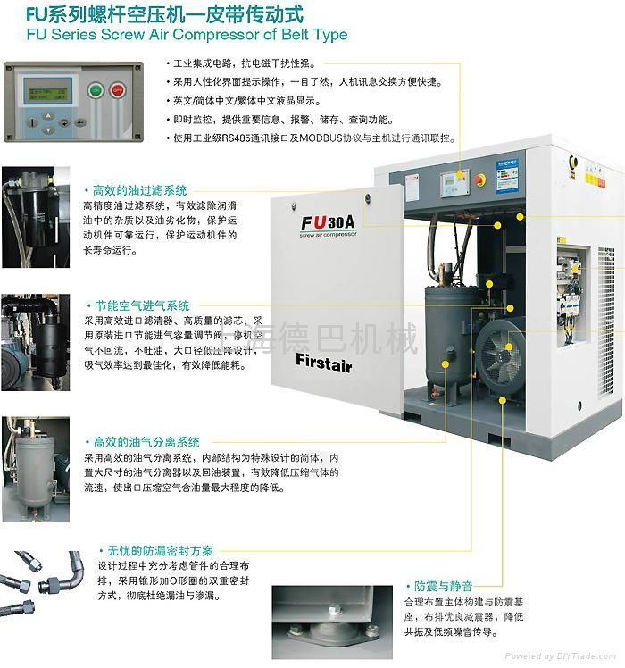复盛牌皮带式螺杆空气压缩机 2