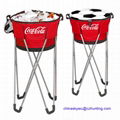 Coke Soccer Round Folding Cooler 1