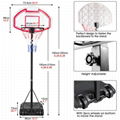 1.9M-2.5M Adjustable Basketball Stand Net Hoop