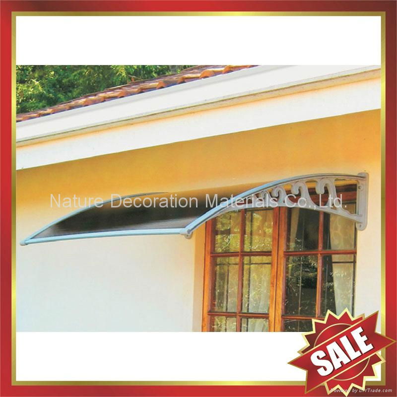 window door pc polycarbonate diy rain sun awning canopy canopies shelter cover 2