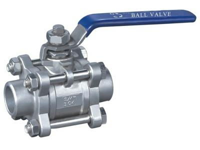 3PC BALL VALVE stainless steel  WCB 3