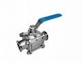 3PC BALL VALVE stainless steel  WCB 4