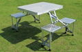 Aluminum folding picnic table 1