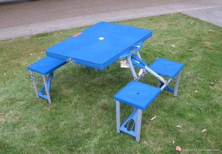 ABS plastic folding picnic table