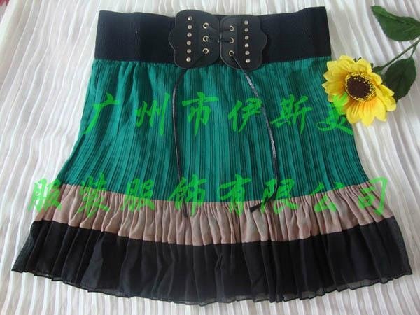 Short Skirt accordion pleated skirt