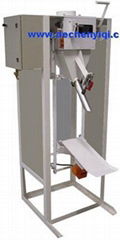 Gravity feeding valve bag filler