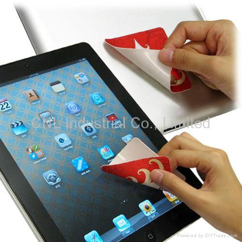 microfiber mobile screen cleaner sticker, with logo printing 3