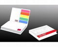 promotion gift sticky memo note with index, customized shape available