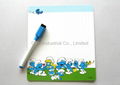 Personalized refrigerator magnetic memo board with magic erasable marker pen