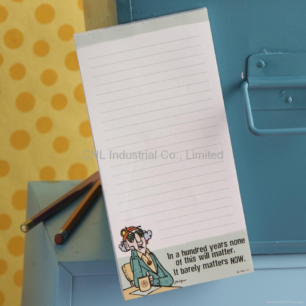 Customized fridge with notepad/memo pad/sticky note pad CNP05