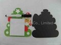 Customized Xmas designadvertising gift magnetic sticky note pad for promotion
