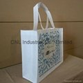 Eco friendly non woven handle bag with bottom and guesset
