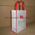 High quality logo printed pp non woven shopping tote bag