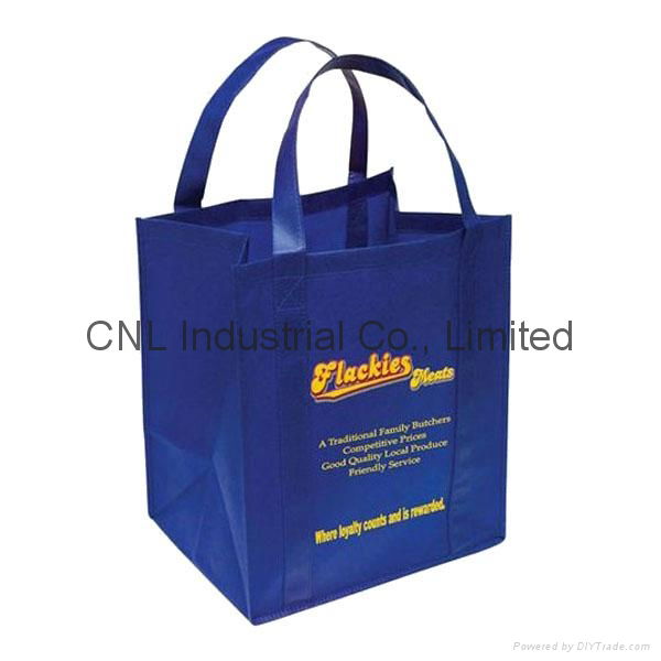 Promotional reinforced non woven handle shopping bag 2