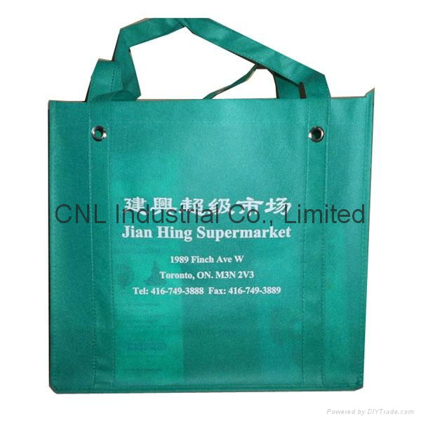 Promotional reinforced non woven handle shopping bag 5