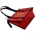 Customized logo printed PP non woven reinforced handle bag