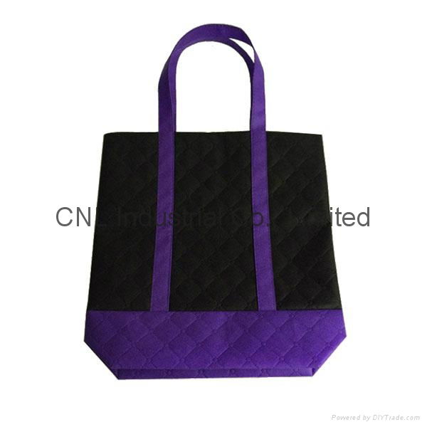 Picture printed non woven strengthening handle bag