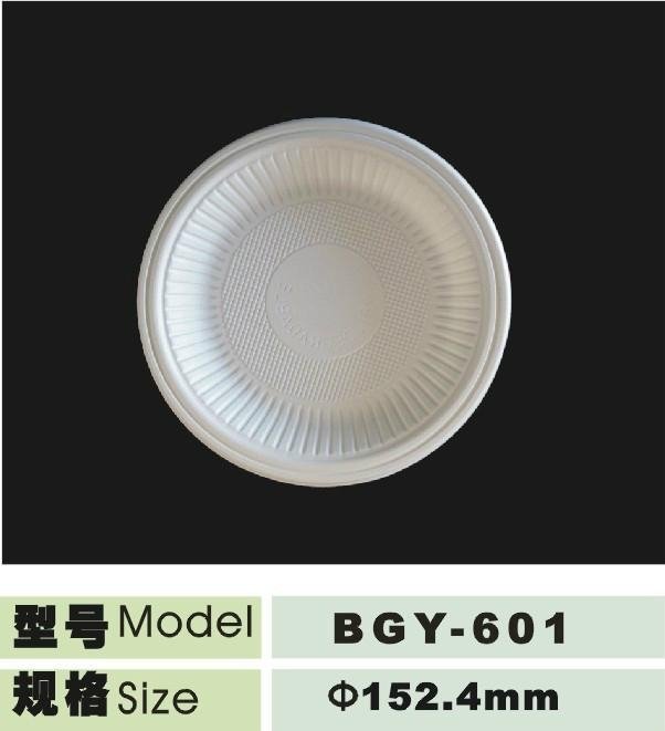 10inch disposable biogdegradable 3 compartments plate  3