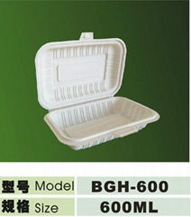 600ml disposable biodegradable lunch box