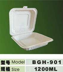 1200ml disposable biodegradable  lunch box