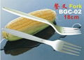 disposable biodegradable  fork 1