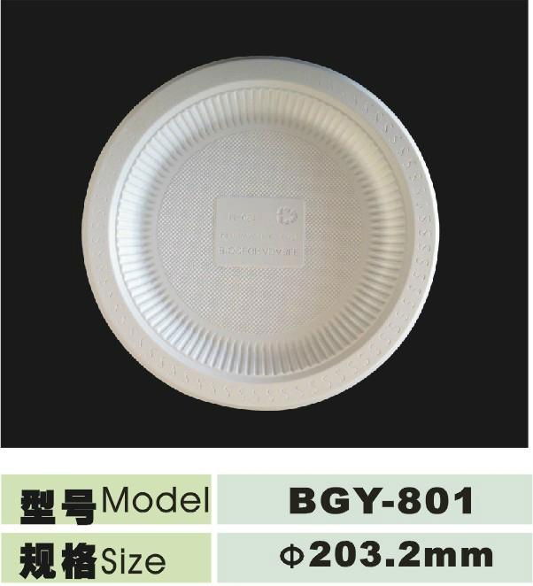 10inch disposable biogdegradable 3 compartments plate  5