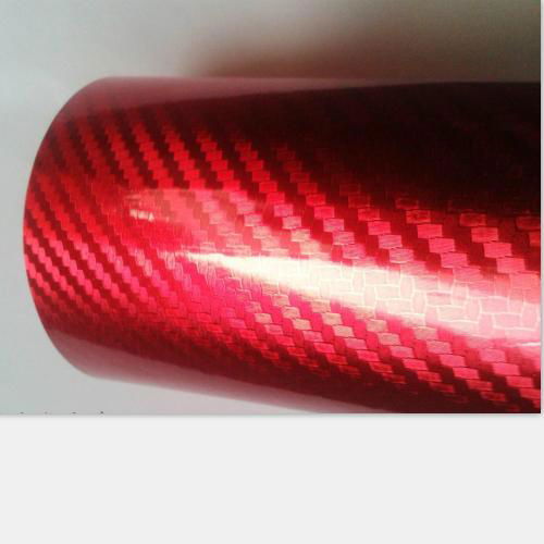 1.52*30m Decorative Self adhesive Vinyl Film 3D Carbon Fiber  4