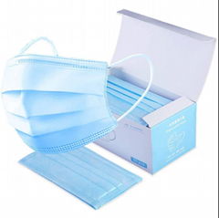 face mask 3 ply disposable with CE,SGS,ISO certification