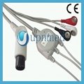 Pro1000 One piece 5-lead ECG Cable with leadwires 4