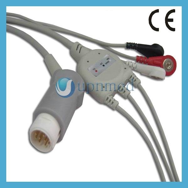 HP one piece 5-lead ECG cable with leadwires 2