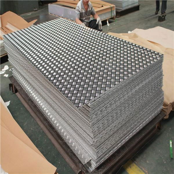 5052,5754 five 5 bars aluminum tread sheet plate 2