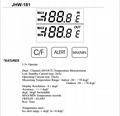 供應溫度計芯片JHW-782室內外溫度