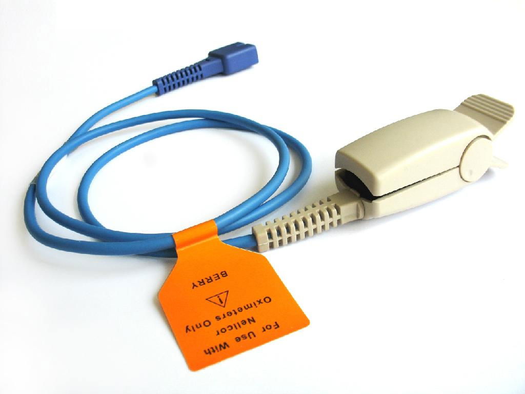 Hot! Nellcor DS 100A Non-OxiMax Adult Finger Clip Spo2 Sensor Probe  3 ft 7 pin