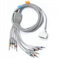 nihon kohden,Schiller, 12 leads ekg cable