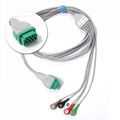 Mindray,Philips,Siemens,Nihon Kohden,Biolight ecg cable