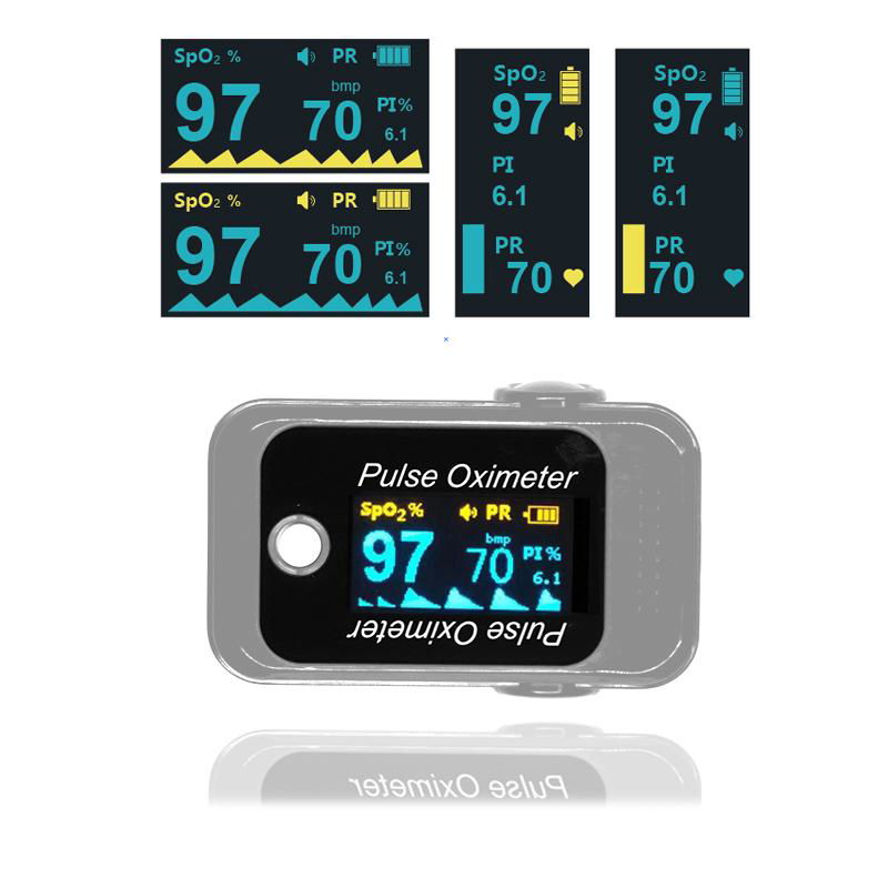 Cheap OLED portable pediatric fingertip pulse oximeter