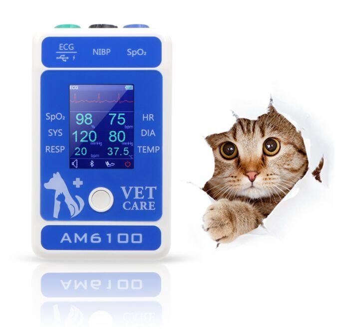快速到達帶CE認証的動物/獸醫手持式心電圖監視器 5