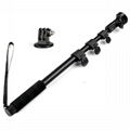 48" Extendable Handheld Monopod Selfie Stick And Tripod Adapter for Go Pro 1