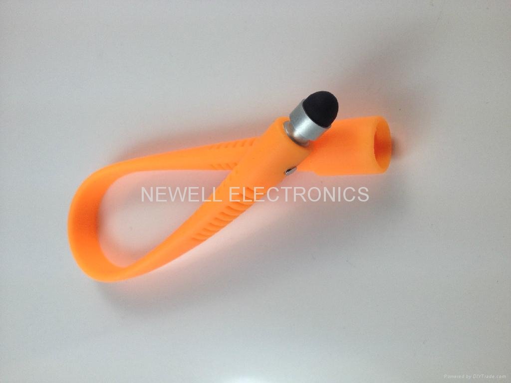 Silicone Wristband Touch Stylus Pen for iPhone5