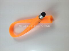 Silicone Wristband Touch Stylus Pen for iPhone5