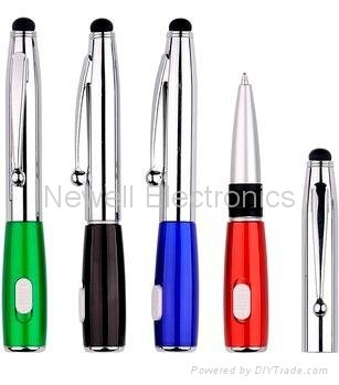2013 New Promotional Gadget Touch Pen for iPhone 5 Laser Light Stylus Pen OEM  1