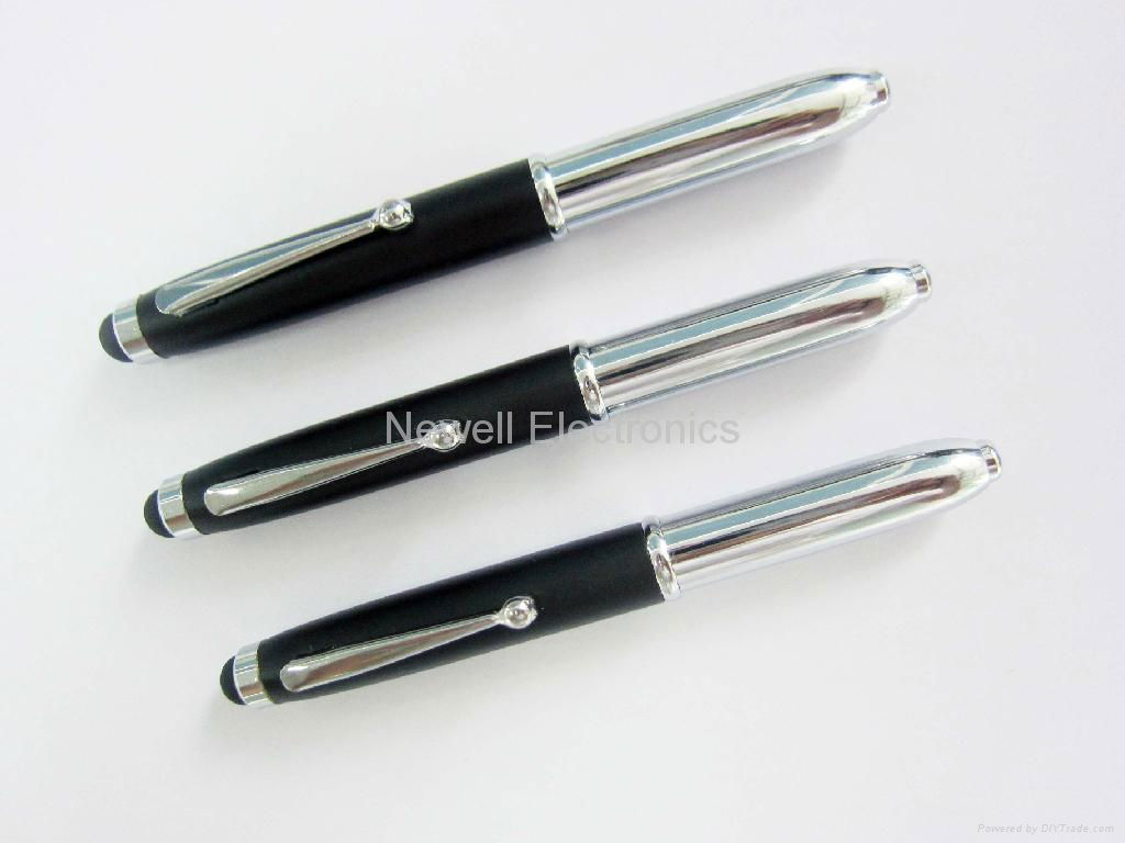 2013 New Promotional Gadget Touch Pen for iPhone 5 Laser Light Stylus Pen OEM  5