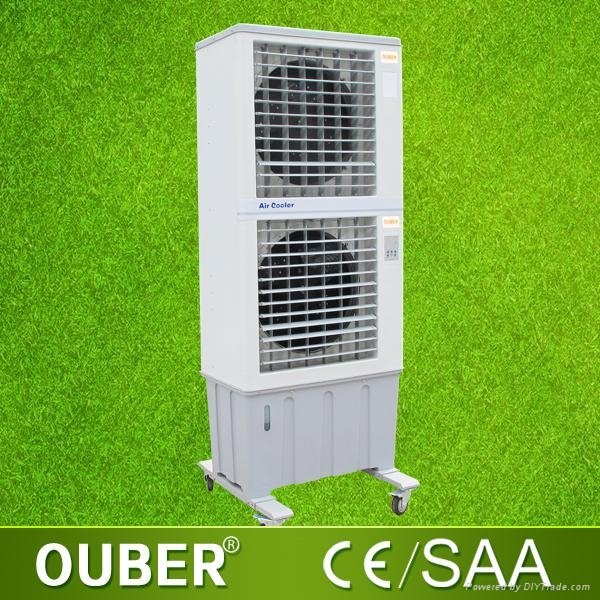 Double axial fan portable evaporative air cooler desert air cooler