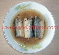 canned mackerel in natural oil