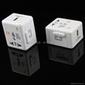 wonplug Mini size all in one travel adapter with USB 5