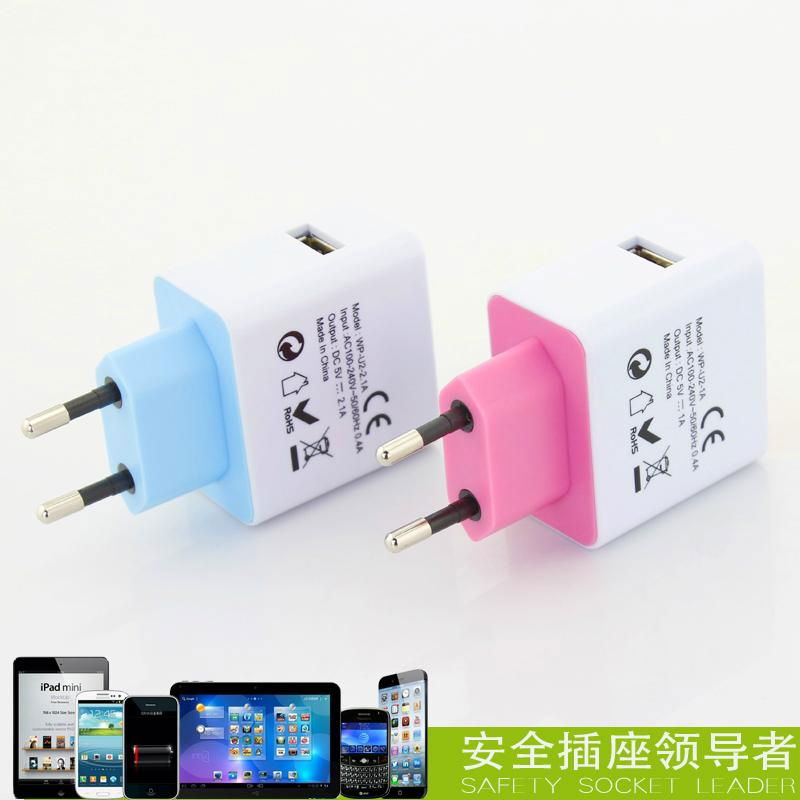  USB Charger with EU Plug