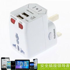 wonplug 2.1A World Travel Adapter with dual USB