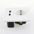 Double USB German wall socket 2