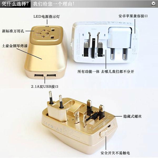 wonplug 2.1A Dual USB Travel Adapter  5