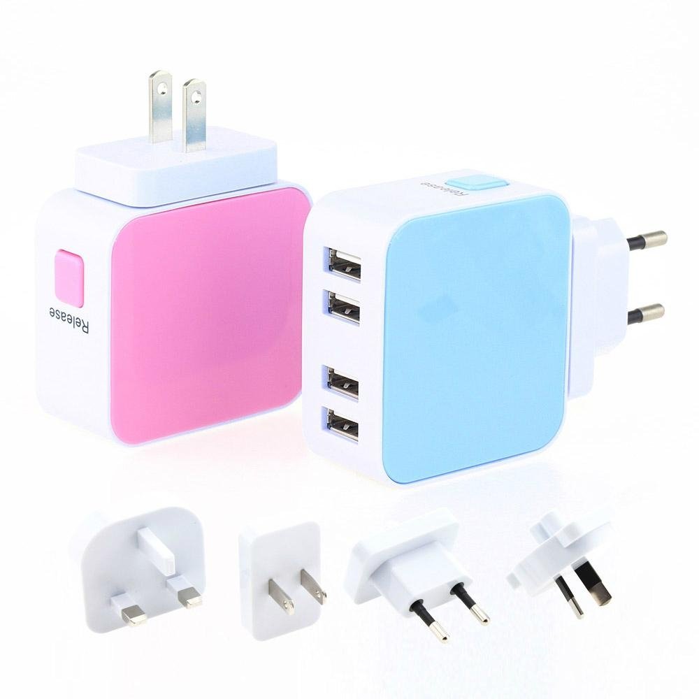 4USB universal travel charger  4